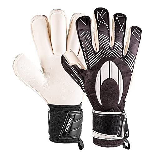 HO Soccer Phenomenon Pro III Roll Finger Black Torwarthandschuhe für Erwachsene, Unisex, Schwarz, 10,5 von HO Soccer