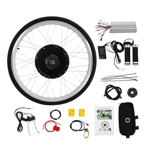 HOARLICN 26 Zoll Elektrofahrrad Umrüstsatz, Hinterrad Elektro-Fahrrad Kit 48v 1000w E-Bike Umbausatz Mit LCD Display Elektrofahrrad Motor Kit Für 26 Zoll Fahrräder HOARLICN 26 Zoll Elektrofahrrad Umrüstsatz, Hinterrad Elektro-Fahrrad Kit 48v 1000w E-Bike Umbausatz Mit LCD Display Elektrofahrrad Motor Kit Für 26 Zoll Fahrräder von HOARLICN
