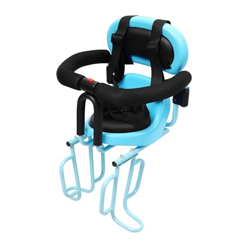 HOARLICN Kindersitz Fahrrad, Fahrradsitz Kinder Hinten Stahl Leder Schaum 36 X 52cm Mit Sicherheitsgurt U-Förmige Geländer Fußstützenhalterungen Für Das Alter Von 6 Monaten Bis 6 Jahren Blau (blau) HOARLICN Kindersitz Fahrrad, Fahrradsitz Kinder Hinten Stahl Leder Schaum 36 X 52cm Mit Sicherheitsgurt U-Förmige Geländer Fußstützenhalterungen Für Das Alter Von 6 Monaten Bis 6 Jahren Blau (blau) von HOARLICN
