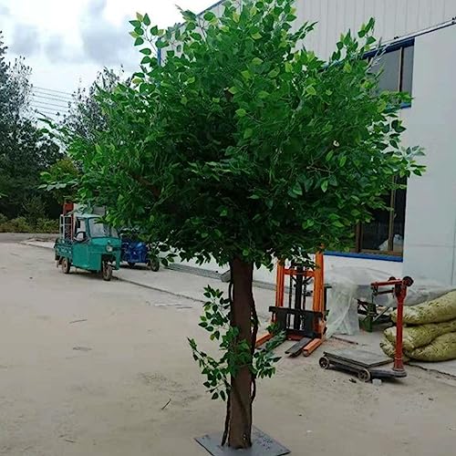 Große Simulationspflanzen, Innendekorationsbaum, künstliche grüne Banyan-Bäume, künstlicher Bonsai-Baum für Büro, Schlafzimmer, Wohnzimmer, Party, DIY, Hochzeitsdekoration, 1,2 x 1 m/3,9 x 3,2 Fuß von HOBEVOYY