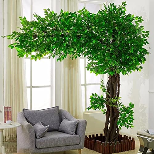 Künstliche Simulation grüner Banyan-Bäume, Innendekorationsbaum, künstlicher Bonsai-Baum, große Pflanzen für Büro, Schlafzimmer, Wohnzimmer, Party, DIY, Hochzeitsdekoration, 2 x 2 m/6,6 x 6,6 Fuß von HOBEVOYY