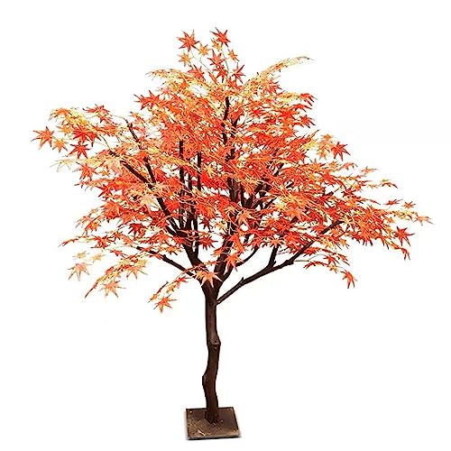 Thanksgiving-Herbst-Ahornbaum-Dekoration, künstlicher Ahornbaum, künstliche rote Ahornpflanze, vom Boden bis zur Decke reichende Dekorationen, künstlicher Baum für den Innenbereich, Zuhause, Zimmer, von HOBEVOYY