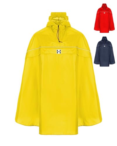 HOCK Fahrrad Regenponcho mit neuer Kapuzenform - Fahrradponcho Wasserdicht mit Reflektoren - Herren Damen Regenschutz - optimales Regencape zum Mitnehmen für alle Biker - Gelb - XXL HOCK Fahrrad Regenponcho mit neuer Kapuzenform - Fahrradponcho Wasserdicht mit Reflektoren - Herren Damen Regenschutz - optimales Regencape zum Mitnehmen für alle Biker - Gelb - XXL von HOCK
