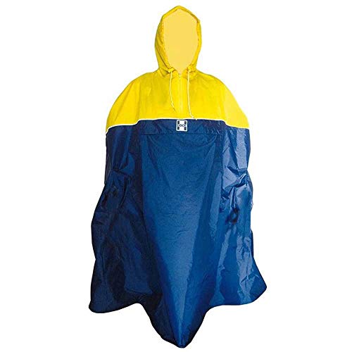 Hock Regenbekleidung Unisex – Erwachsene Back-Pack Regenponcho, Blau, L von Hock Regenbekleidung