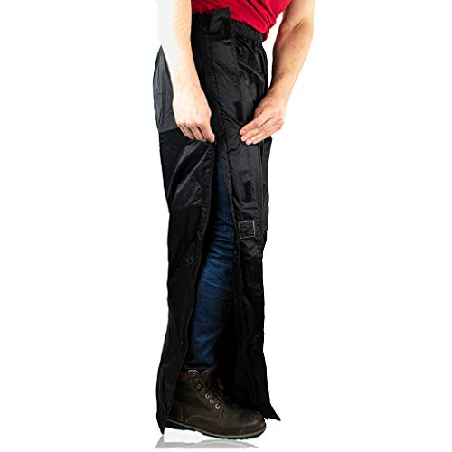 HOCK Regenhose Unisex für den bequemen Einstieg - Mit 2-Wege-Reißverschluss und Atmungsaktiv - Extrem Wasserdicht (10.000mm WS) - (Größe XL über 185cm Körpergröße) von HOCK