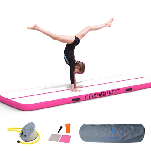 Turnmatte Aufblasbar Fitness-Matte (Pink 2m) von HOEXISUP