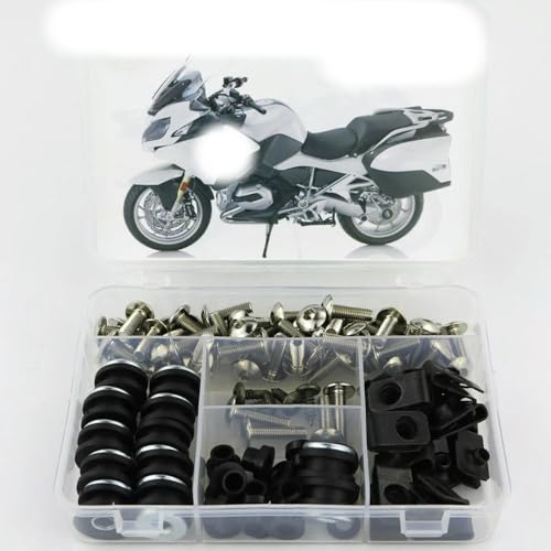 HOHCA - Motorrad Voll Verkleidung Schrauben Kit Edelstahl Clips Mutter Karosserie Schrauben passt für BMW R1250RT R1200RT 2014 2015 2016 2017 2018 2019-2024 von HOHCA