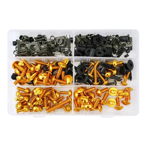 HOHCA - Motorrad Voll Verkleidung Schrauben Kit Edelstahl Clips Mutter Karosserie Schrauben passt für CBR600RR CBR1000RR CBR 600 F2 F3 F4 CBR 600 RR 1000 RR 900 929RR 650R von HOHCA