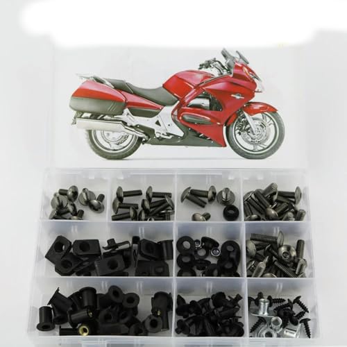 HOHCA - Motorrad Voll Verkleidung Schrauben Kit Edelstahl Clips Mutter Karosserie Schrauben passt für ST1300 2002-2013 von HOHCA