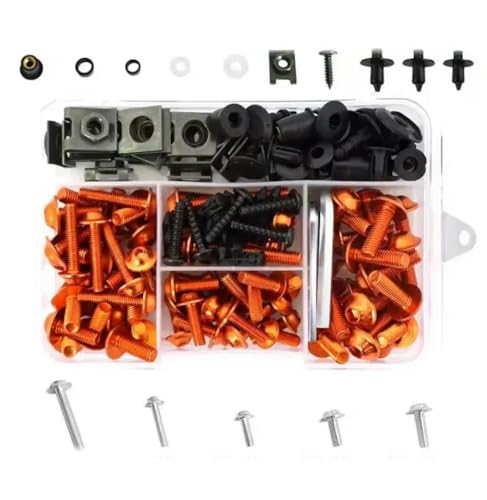 HOHCA - Motorrad Voll Verkleidung Schrauben Kit Edelstahl Clips Mutter Karosserie Schrauben passt für Suzuki TL1000R TL1000S SV1000S SV1000SZ TL 1000R SV 1000S 1000SZ GSXR1100 von HOHCA