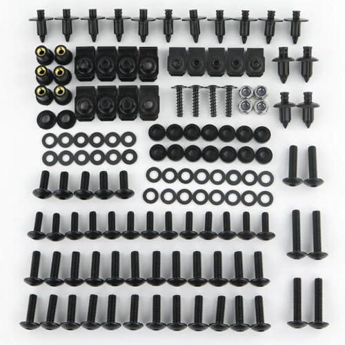 HOHCA - Motorrad Voll Verkleidung Schrauben Kit Edelstahl Clips Mutter Karosserie Schrauben passt für YZF-R1 R1 R1M 1998-2018 YZF R15 2008-2018 von HOHCA