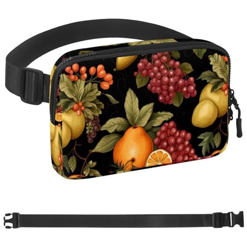 Thanksgiving Truthahn Crossbody Bauchtasche für Damen und Herren, große Hüfttasche und Hüfttasche mit verstellbarem Gurt für Outdoor, Workout, Reisen, Freizeit, Laufen, Wandern, Radfahren, Mehrfarbig von HOHODIY