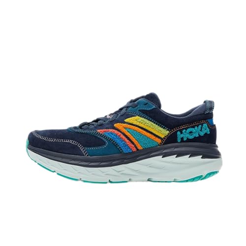 HOKA ONE ONE Bondi L Embroidery, Unisex-Erwachsene Wanderschuhe, Outer Space/Atlantis, 38 2/3 EU von HOKA ONE ONE