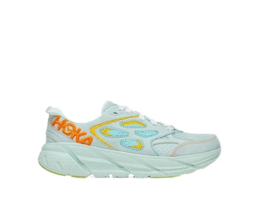HOKA ONE ONE Clifton L Embroidery, Unisex-Erwachsene Wanderschuhe, Blue Glass/Radiant Yellow, 42 EU HOKA ONE ONE Clifton L Embroidery, Unisex-Erwachsene Wanderschuhe, Blue Glass/Radiant Yellow, 42 EU von ホカオネオネ