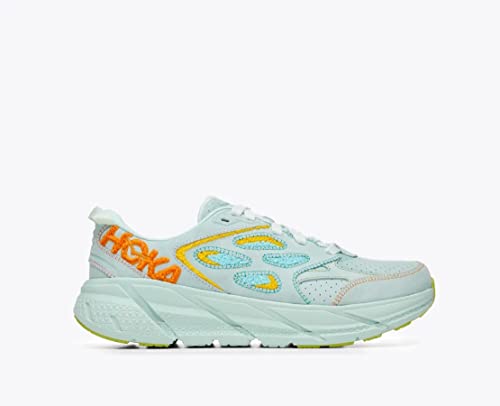 ホカオネオネ Clifton L Embroidery Wanderschuh, Blue Glass Radiant Yellow, 39 1/3 EU ホカオネオネ Clifton L Embroidery Wanderschuh, Blue Glass Radiant Yellow, 39 1/3 EU von ホカオネオネ