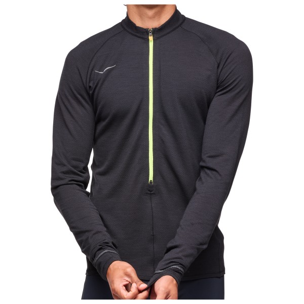 HOKA - BaseZip Long Sleeve - Laufshirt Gr L grau von HOKA