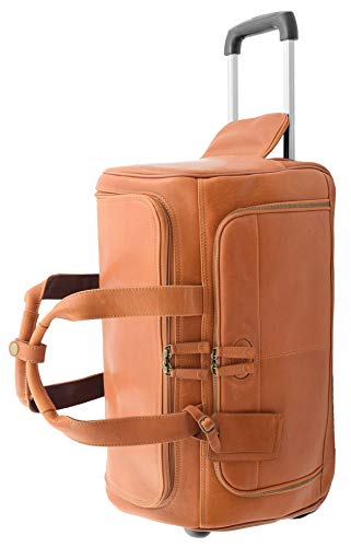 Reisetasche mit Rollen, echtes Leder, Braun Reisetasche mit Rollen, echtes Leder, Braun von HOL