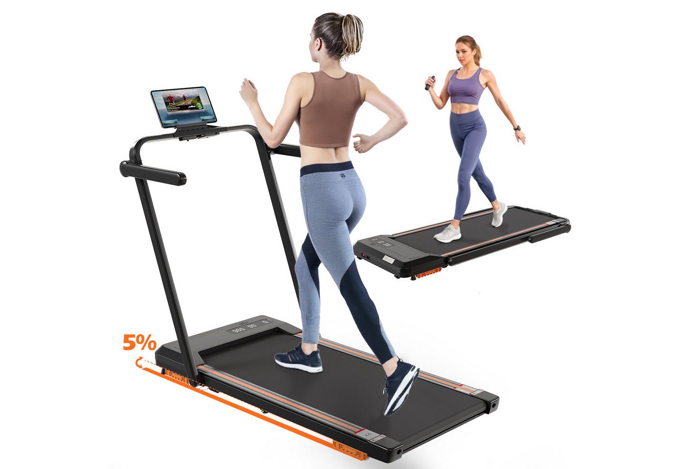 HOMALL Laufband mit Steigung 2 IN 1, Laufband Klappbar mit LED Display HOMALL Laufband mit Steigung 2 IN 1, Laufband Klappbar mit LED Display von HOMALL