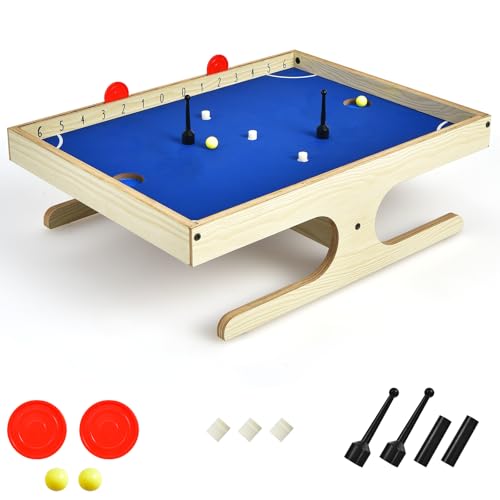 HOMASIS Air Hockey für den Tisch, magnetischer Spieltisch mit 2 Markern, 2 Bällen, 3 Magneten für Kekse und 2 Sets von magnetischen Griffen, Hockey-Spiel für Kinder und Erwachsene HOMASIS Air Hockey für den Tisch, magnetischer Spieltisch mit 2 Markern, 2 Bällen, 3 Magneten für Kekse und 2 Sets von magnetischen Griffen, Hockey-Spiel für Kinder und Erwachsene von HOMASIS