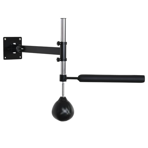 HOMCOM Boxgestell Boxtraining Wandhalterung höhenverstellbar mit drehbarer Reflexstange Speedball klappbar für Erwachsene und Jugendliche HOMCOM Boxgestell Boxtraining Wandhalterung höhenverstellbar mit drehbarer Reflexstange Speedball klappbar für Erwachsene und Jugendliche von HOMCOM