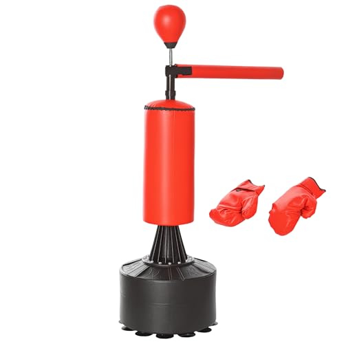 HOMCOM Standboxsack Boxtrainingsgerät mit Zubehör Boxassistent Training Boxsack Schwarz Rot 88 x 48 x 155-205 cm HOMCOM Standboxsack Boxtrainingsgerät mit Zubehör Boxassistent Training Boxsack Schwarz Rot 88 x 48 x 155-205 cm von HOMCOM