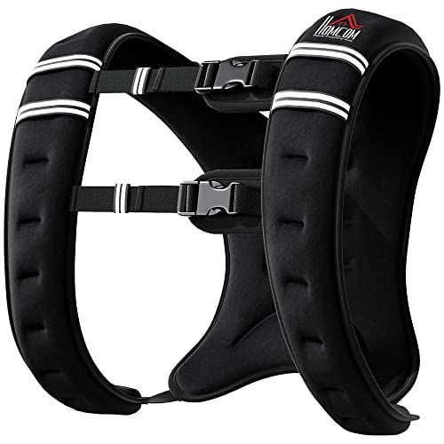 HOMCOM Gewichtsweste 5 KG / 8 KG / 10 KG verstellbare Trainingsweste mit herausnehmenbar Gewichten Laufweste Damen Herren für Muskelaufbau Krafttraining, Laufen, Fitness, Cross Training HOMCOM Gewichtsweste 5 KG / 8 KG / 10 KG verstellbare Trainingsweste mit herausnehmenbar Gewichten Laufweste Damen Herren für Muskelaufbau Krafttraining, Laufen, Fitness, Cross Training von HOMCOM
