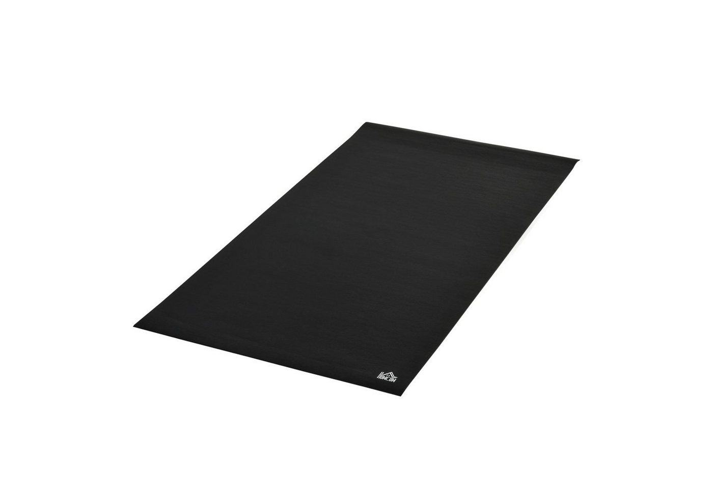 HOMCOM Yogamatte Anti-Rutsch Fitnessgerät Bodenschutzmatte für Fitnessgeräte Schwarz (Set, 1-St., für Heimtrainer Crosstrainer Laufband), 180L x 90B x 0.6H cm von HOMCOM