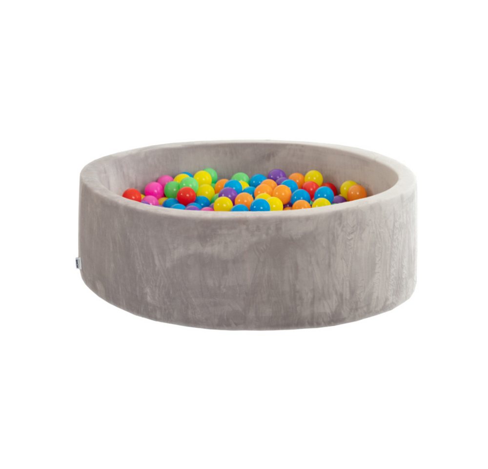 HOME DELUXE Bällebad-Bälle TWIRL Samt (2-St), Ø 6 cm Bällepool - wahlweise mit 120 Spielbällen von HOME DELUXE