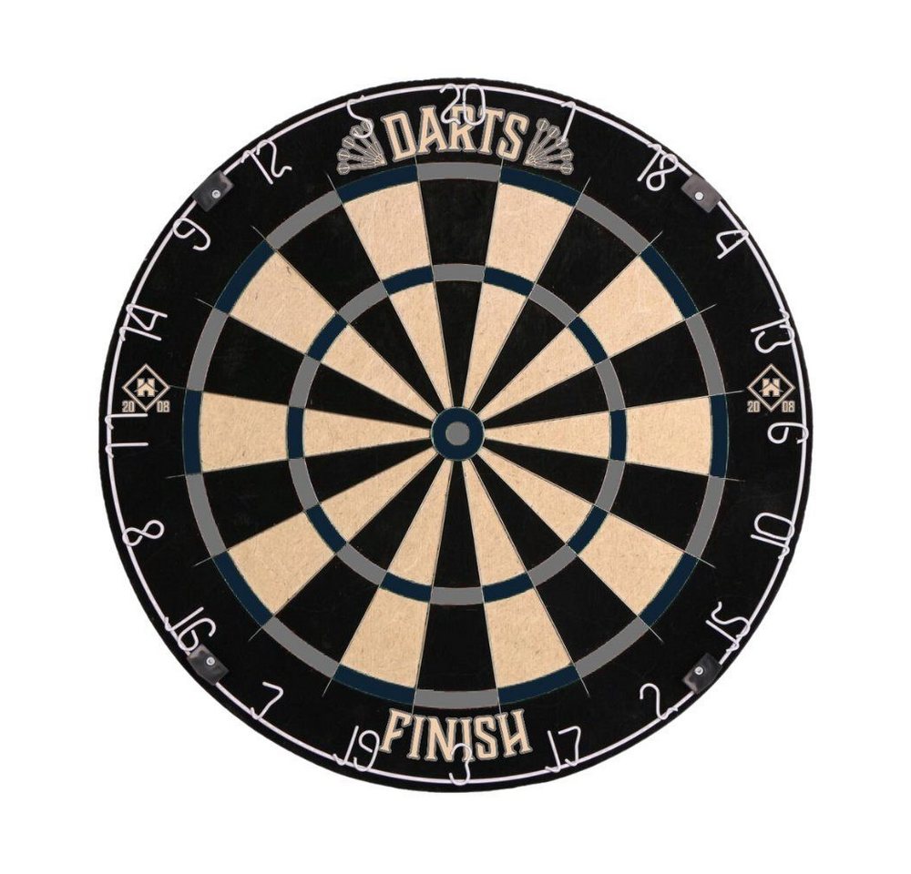 HOME DELUXE Dartscheibe FINISH 45,1 x 45,1 x 4 cm, Dartboard inkl. Dartpfeilen von HOME DELUXE