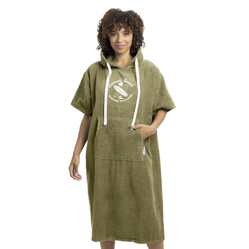 HOMELEVEL Badeponcho Unisex - Surf Poncho aus 100% Baumwolle - Handtuch für Erwachsene - Bademantel für Damen und Herren - Badetuch mit Kapuze von HOMELEVEL