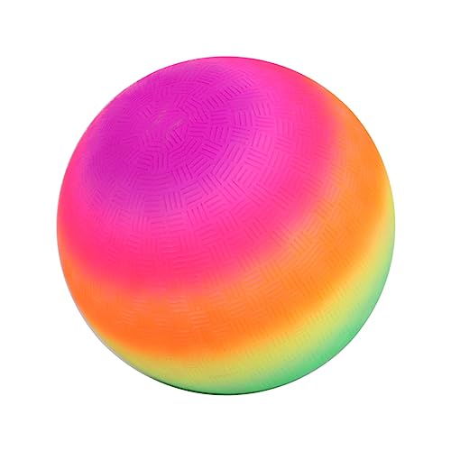 HOMFAMINI Aufblasbarer Regenbogenball Für Kinder Outdoor Spielzeug Flatterball Aus PVC 1 Stück Ideales Aktivitätsspielzeug Für Draußen von HOMFAMINI