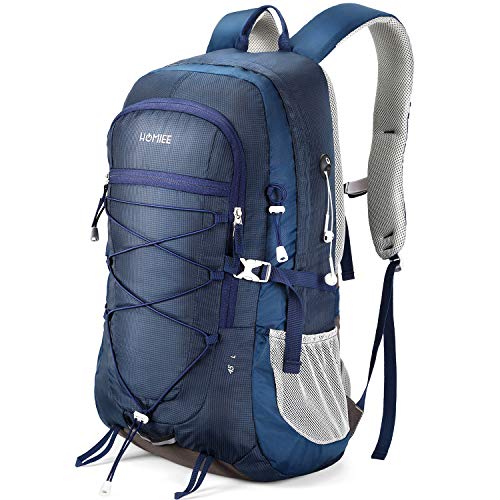 HOMIEE Wanderrucksack 45L, Herren Damen Wasserdichter Rucksack Trekkingrucksack Reiserucksack, Outdoorrucksack mit Reflexstreifen Für Wandern, Radfahren, Klettern, Bergsteigen und Reisen Sport von HOMIEE