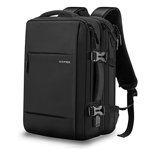 HOMIEE Handgepäck Reiserucksack Laptop Rucksack Herren Erweiterbar 25L-38L 15.6 Zoll Wasserdichter Groß Rucksack Ausziehbar Viele Fächer Arbeit Uni Koffertasche mit USB-Ladeanschluss HOMIEE Handgepäck Reiserucksack Laptop Rucksack Herren Erweiterbar 25L-38L 15.6 Zoll Wasserdichter Groß Rucksack Ausziehbar Viele Fächer Arbeit Uni Koffertasche mit USB-Ladeanschluss von HOMIEE