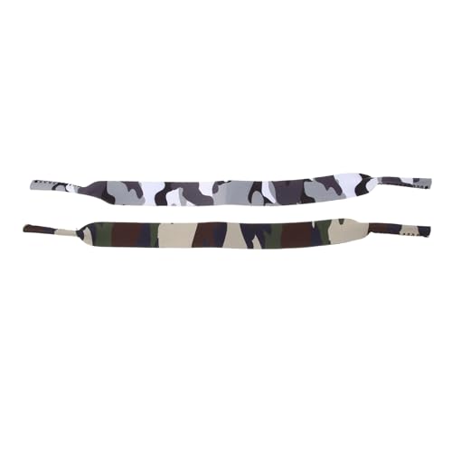 HOMOCONO 2er Set Camouflage Brillenband Anti Verlust Brillenpendants Und Praktisches Zubehör Für Sonnenbrillen Und Schutzmasken Verstellbare Glieder Für Optimalen Halt von HOMOCONO