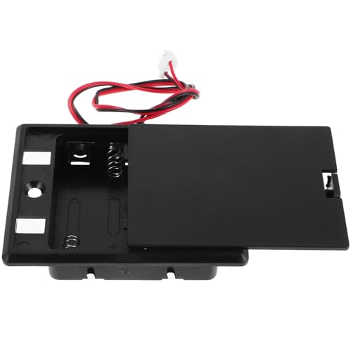 HOMOCONO Kasten sicherer Batteriekasten Safe Batterien Halter Safe Zubehör Multifunktionale Batteriebox Austausch des Mini-Batteriegehäuses Halter für elektrische Batterien Plastik Black von HOMOCONO