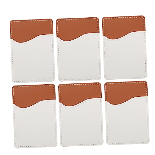 HOMSFOU 6 Sätze Farbsublimationskartenhalter Stand Telefon geldbörse Inhaber Einer geschäftlichen Kreditkarte kreditkartenhalter Credit Card Holder Leere Geldbörse Leere Handytasche Leder von HOMSFOU