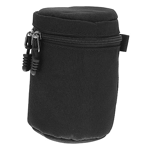 HOMSFOU Tasche für Kameraobjektive Kameraschutz Kamera Zubehör Stiftspeicher Camera Bag kamerarucksäcke Kameraobjektivhalter Objektivtasche für Spiegelreflexkameras 210d Faserstoff Black von HOMSFOU