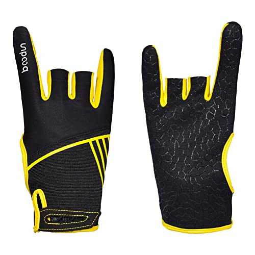 HOMU Bowling-Handschuhe, Anti-Rutsch-Komfort-Bowling-Zubehör, Halbfinger-Instrumente-Sporthandschuhe, Links- und Rechtshänder-Bowlingball-Sport-Fingergriff-Schutzhandschuhe für Bowling HOMU Bowling-Handschuhe, Anti-Rutsch-Komfort-Bowling-Zubehör, Halbfinger-Instrumente-Sporthandschuhe, Links- und Rechtshänder-Bowlingball-Sport-Fingergriff-Schutzhandschuhe für Bowling von HOMU