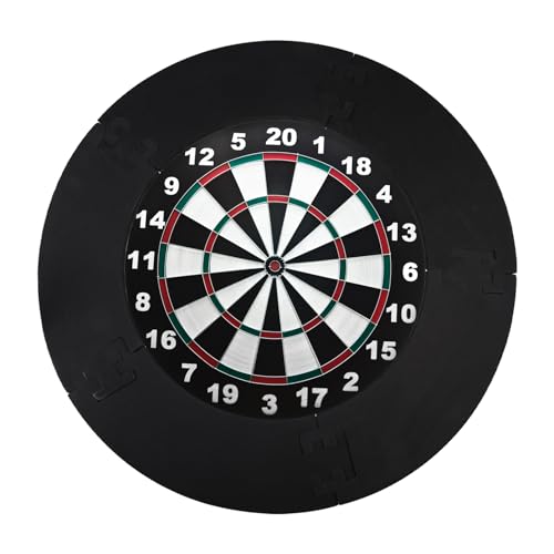 HOMURY 5-teiliger Dartscheibe Schutzring: Dart Catchring Surround, Dartscheiben-Einfassung, Dartboard-Rückseite für die Garage Wandschutz Backboard Protection, 44 x 13 x 2cm - Schwarz von HOMURY