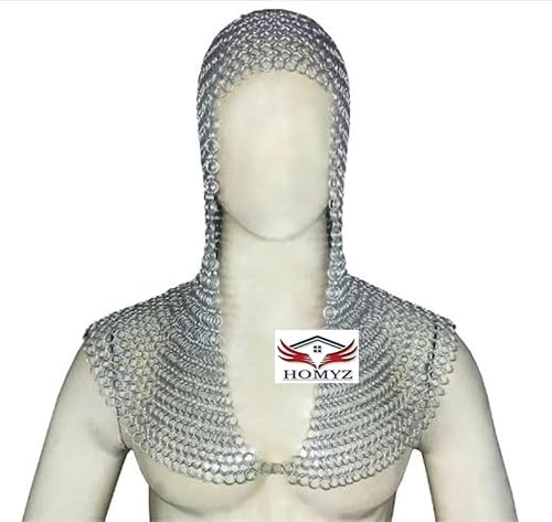 HOMYZ Kettenhaube aus Aluminium, für Damen, hergestellt von Armor Larp Sca HOMYZ Kettenhaube aus Aluminium, für Damen, hergestellt von Armor Larp Sca von HOMYZ