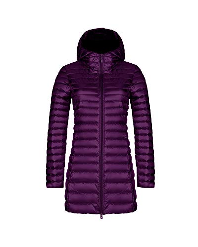 HONGBI Leichte Daunenjacke mit Kapuzen Übergangsjacke Damen Parka Steppmantel Lang Steppjacke Gesteppt Leichter Daunenmantel Winter Daunen Winterjacke Outdoor Warme Winddicht Modische Jacke Lila XXL HONGBI Leichte Daunenjacke mit Kapuzen Übergangsjacke Damen Parka Steppmantel Lang Steppjacke Gesteppt Leichter Daunenmantel Winter Daunen Winterjacke Outdoor Warme Winddicht Modische Jacke Lila XXL von HONGBI