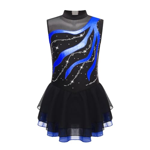 HONGYEMY Eiskunstlauf Kleid Damen Mädchen Ballettkleid Ballettanzug Ballettanzug Ballettröckchen Ballettanzug ...(Blue,8) von HONGYEMY