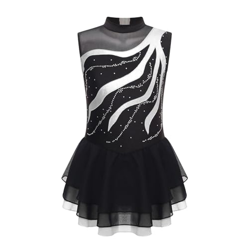 HONGYEMY Eiskunstlauf Kleid Damen Mädchen Ballettkleid Ballettanzug Ballettanzug Ballettröckchen Ballettanzug ...(White,16) von HONGYEMY