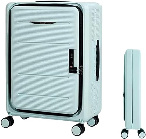 HONGYOU Koffer Faltbarer Koffer Verstellbarer Trolley Handgepäck Vorne offener Koffer Handgepäck mit Universalrädern von HONGYOU