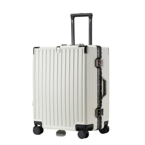 HONGYOU Koffer Herren- und Damenkoffer mit Aluminiumrahmen, Trolley-Koffer, Bordkoffer, leiser Universalkoffer mit Passwortbox von HONGYOU