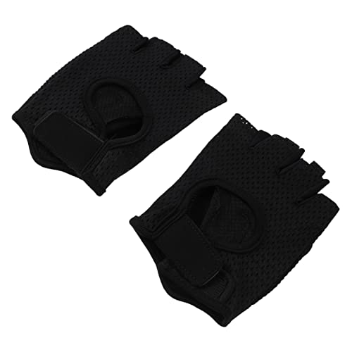 HONMEET 1 Paar Atmungsaktive Fitness-Handschuhe Fingerlose Motorradhandschuhe Handschützer für Damen Gewichtheber Handschuhe Gewichtheben Handschuhe Trainingshandschuhe für Männer Nylon von HONMEET