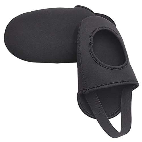 HONMEET 1 Paar Überschuhe Für Fahrradschuhe Halber Überschuh Warmer Schuhüberzug Outdoor-reitschuhüberzüge Zehenschutz Beim Radfahren Schuhetuis Für Turnschuhe Wärmeschutz Gummiband Black von HONMEET