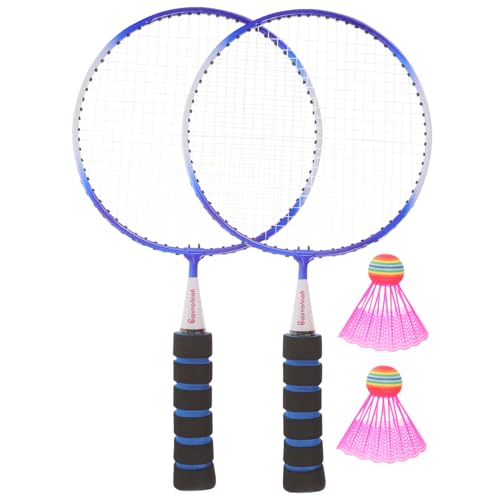 HONMEET 1 Satz Kinderbedarf Anzug Badmintonschläger Freizeitspielzeug Badmintonschläger Für Kinder Badminton Schläger Präsentationsständer Für Baseballschläger Blue von HONMEET