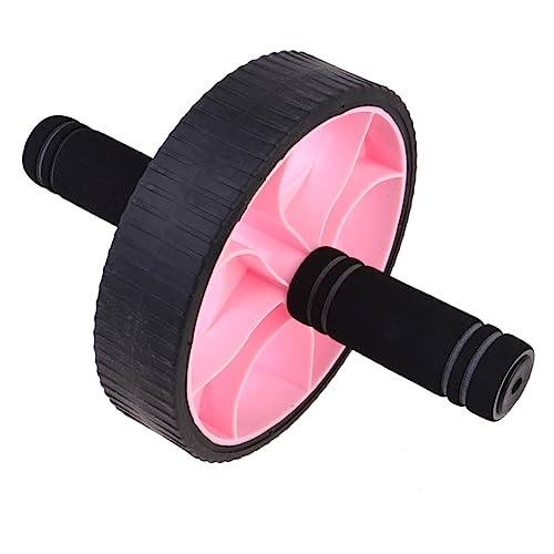 HONMEET 1Stk Bauch Rad Bauchübung Fitnessgeräte ein Crunch-Wheel Übungsrolle Fitness-Core-Roller home fitness zulunft pink perrücke pink Ab Wheel Roller Ab-Walze abdominales Gerät Rosa von HONMEET