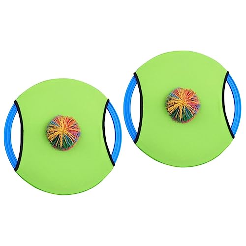 HONMEET 2St Trampolin Ballspiel Paddelspiel werfen und fangen Fangball-Paddelspielzeug Kinderspielzeug tischtennisball Outdoor-Spielset fliegendes Scheibenpaddel Paddelball Trampolin von HONMEET